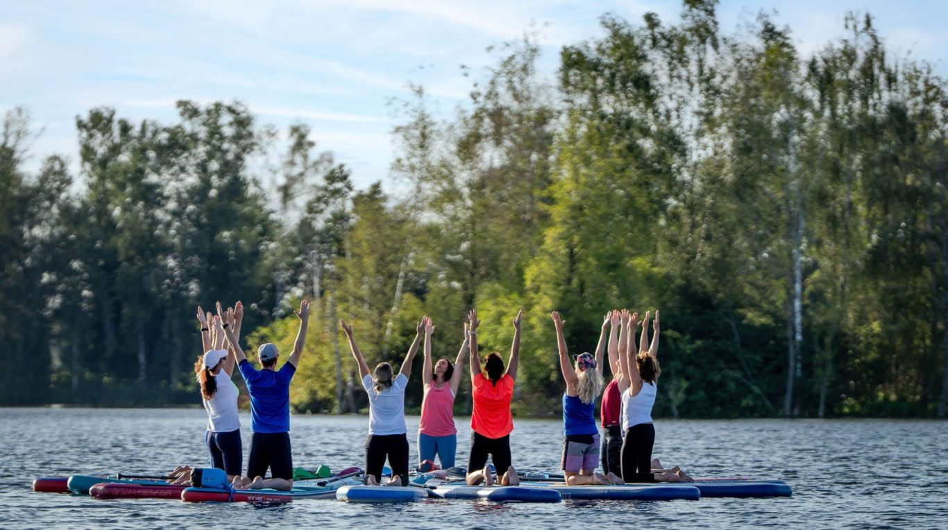 SUP-Yoga, Yoga auf dem SUP